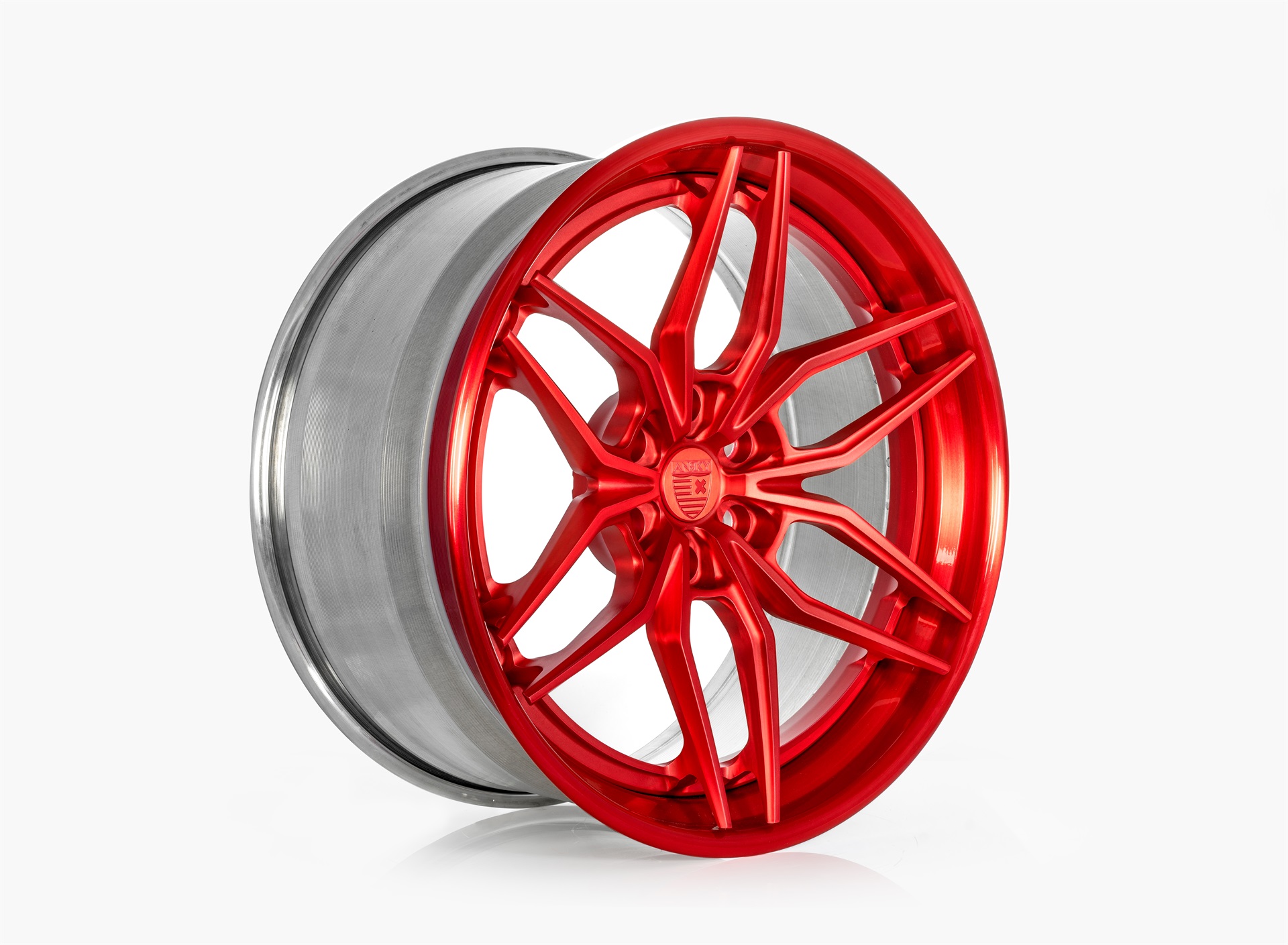 AN36 - Ice Brushed Red - Anrky Wheels